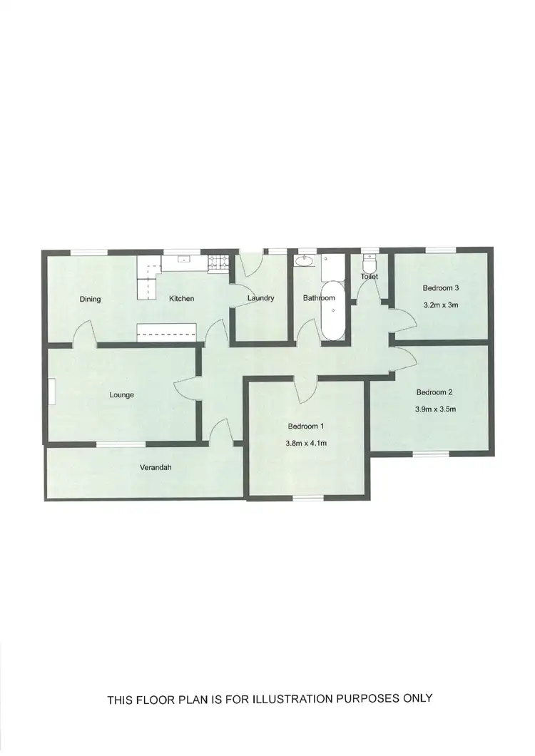 Floorplan of Homely house listing, 6 CHARLES STREET, Naracoorte SA 5271