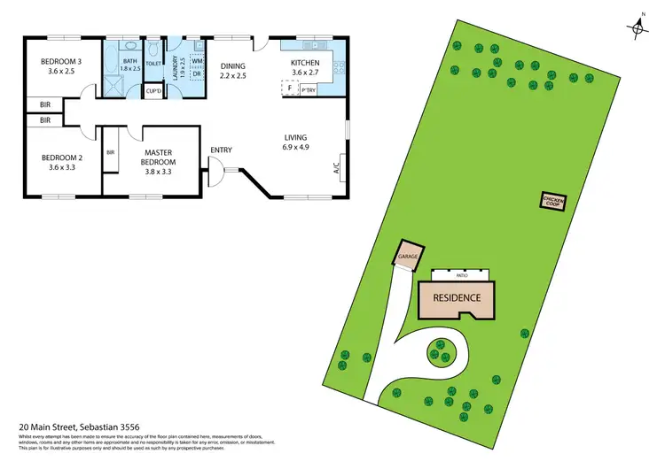 Floorplan of Homely house listing, 20 Main Street, Sebastian VIC 3556