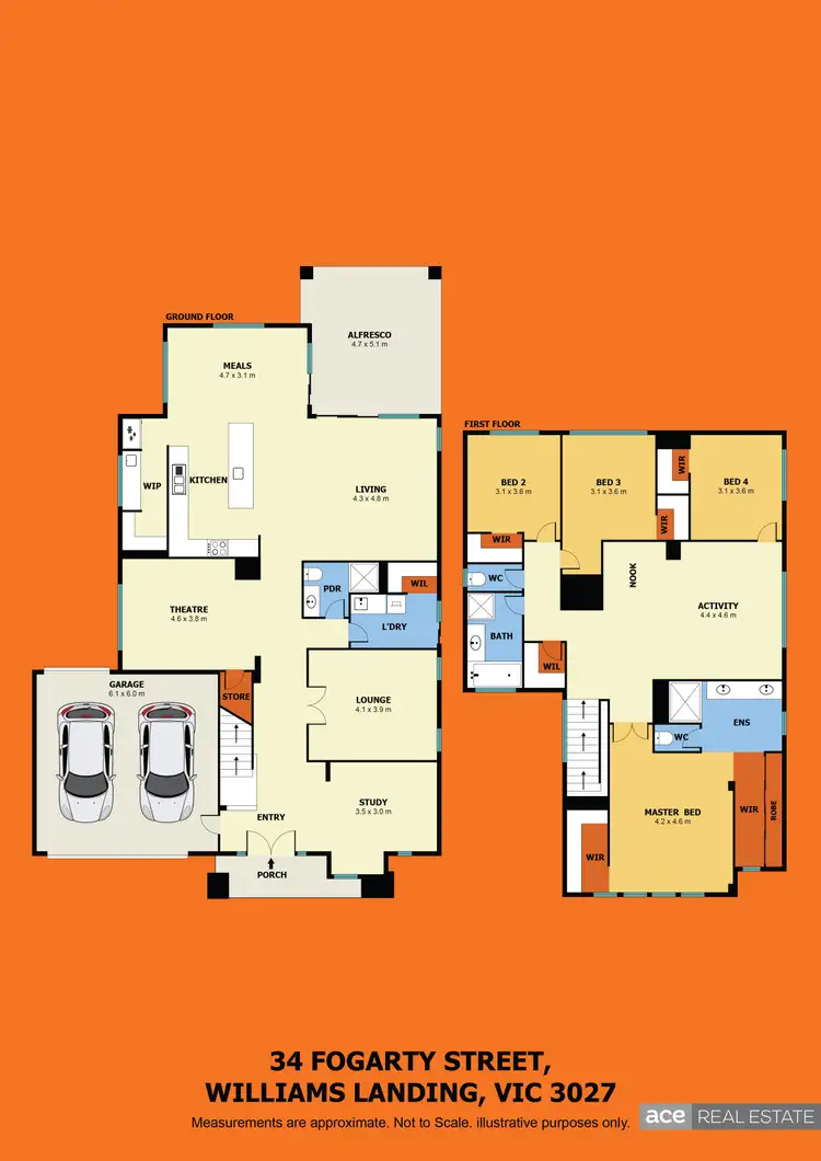 Floorplan of Homely house listing, 34 Fogarty Street, Williams Landing VIC 3027