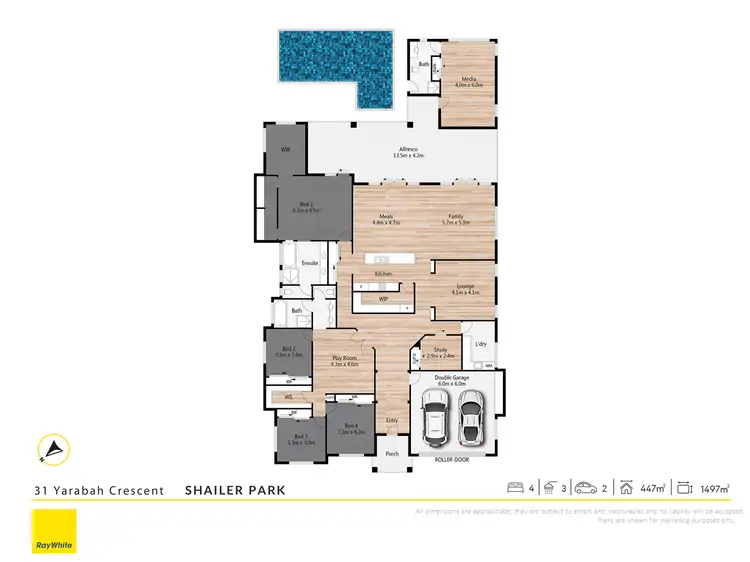 Floorplan of Homely house listing, 31 Yarabah Crescent, Shailer Park QLD 4128