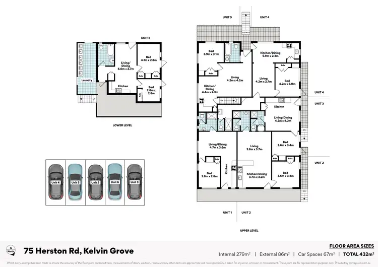 Floorplan of Homely block of units listing, 75 Herston Road, Kelvin Grove QLD 4059
