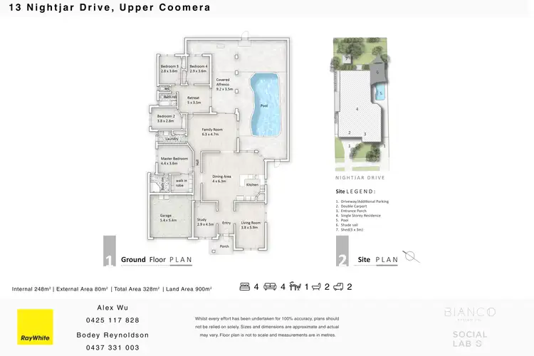 Floorplan of Homely house listing, 13 Nightjar Drive, Upper Coomera QLD 4209