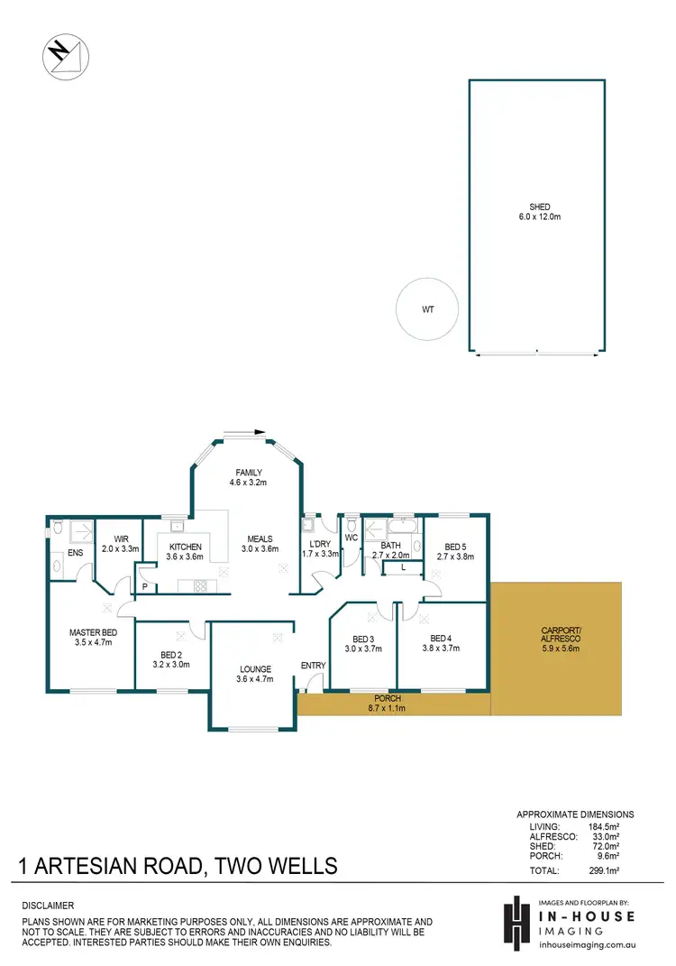 Floorplan of Homely house listing, 1 Artesian Road, Two Wells SA 5501