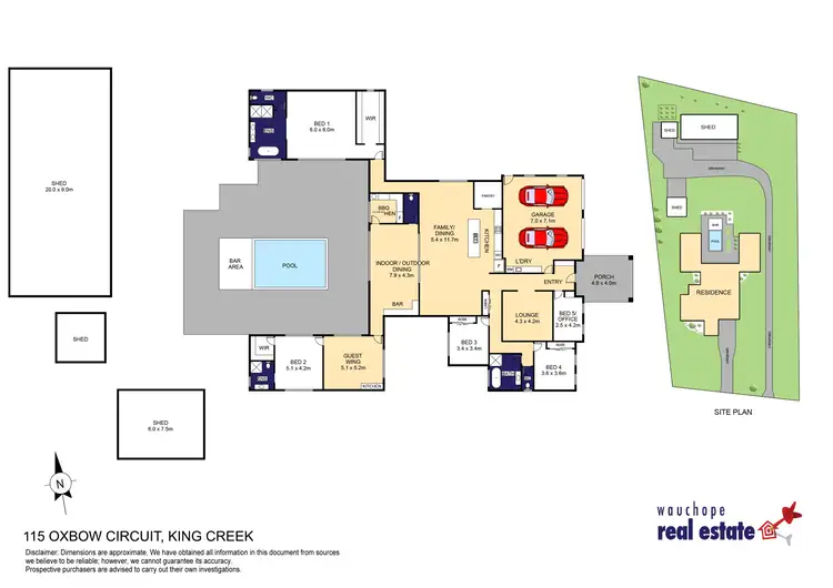 Floorplan of Homely rural property listing, 115 Oxbow Circuit, King Creek NSW 2446