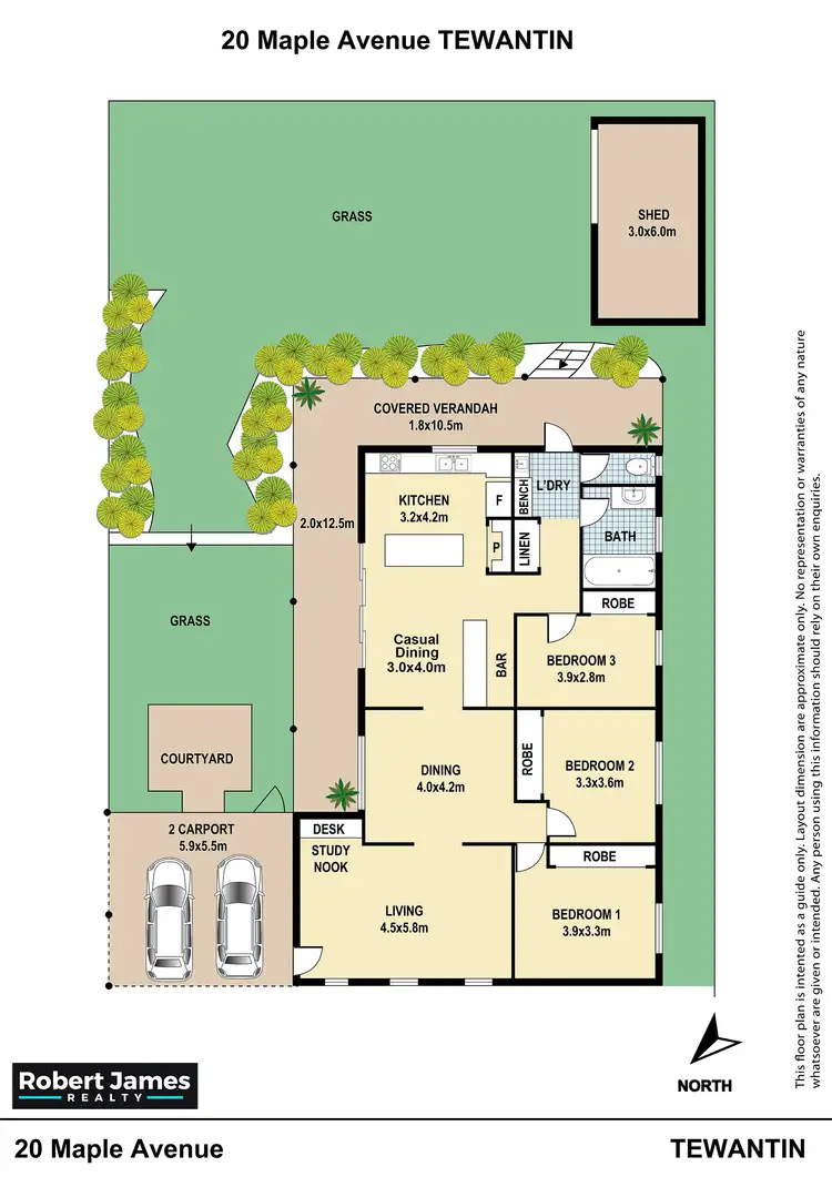 Floorplan of Homely house listing, 20 Maple Avenue, Tewantin QLD 4565
