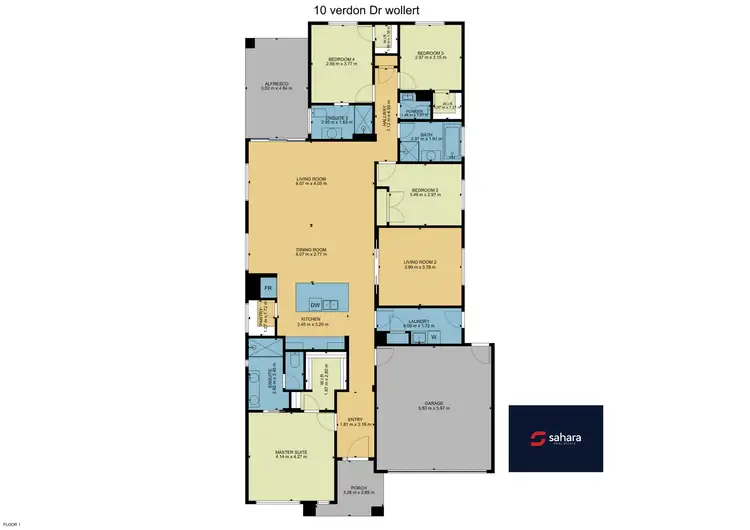 Floorplan of Homely house listing, 10 Verdon Drive, Wollert VIC 3750