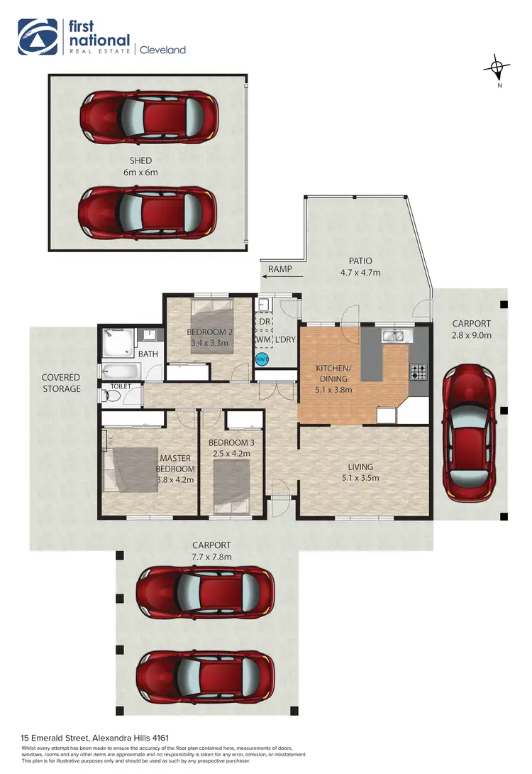 Floorplan of Homely house listing, 15 Emerald Street, Alexandra Hills QLD 4161