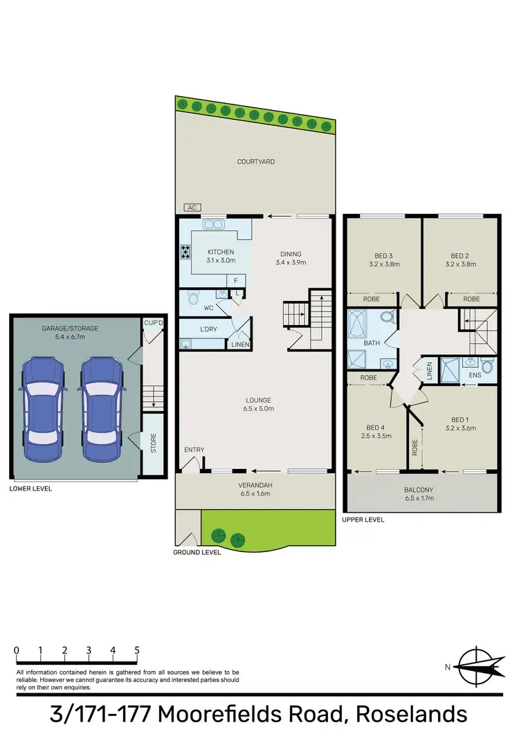 Floorplan of Homely townhouse listing, 3/171-177 Moorefields Road, Roselands NSW 2196