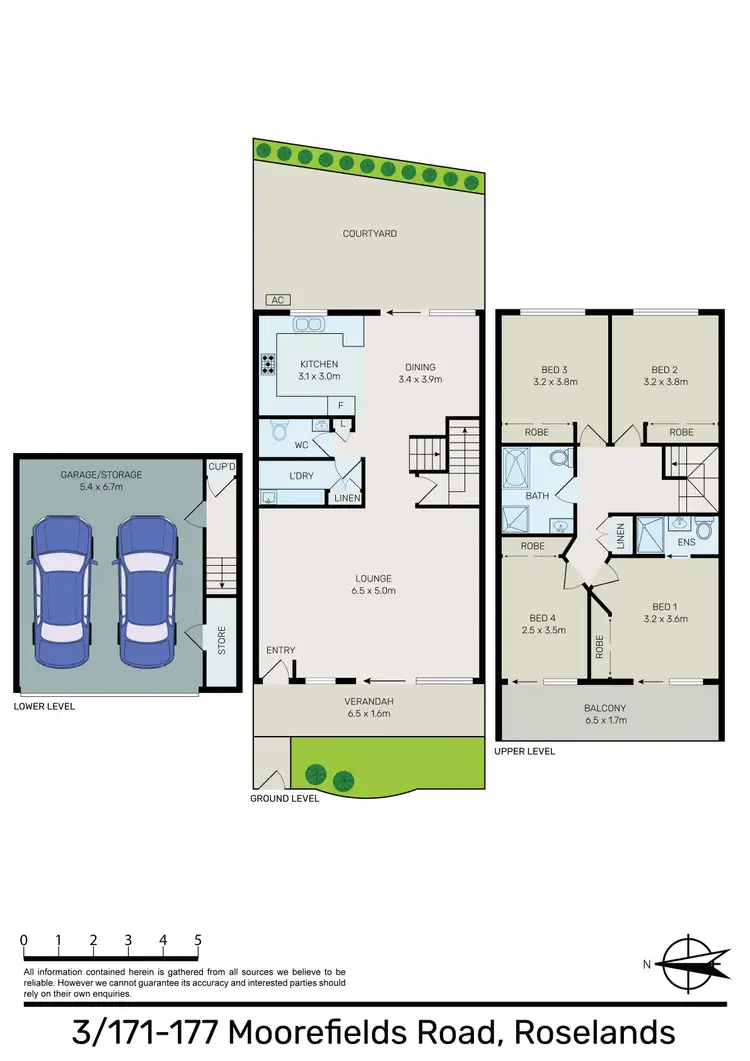Floorplan of Homely townhouse listing, 3/171-177 Moorefields Road, Roselands NSW 2196