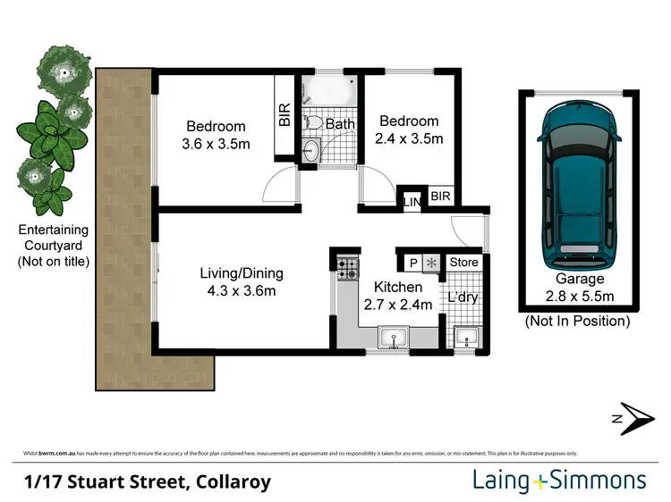 Floorplan of Homely apartment listing, 1/17 Stuart Street, Collaroy NSW 2097