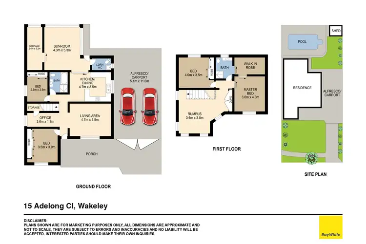 Floorplan of Homely house listing, 15 Adelong Close, Wakeley NSW 2176