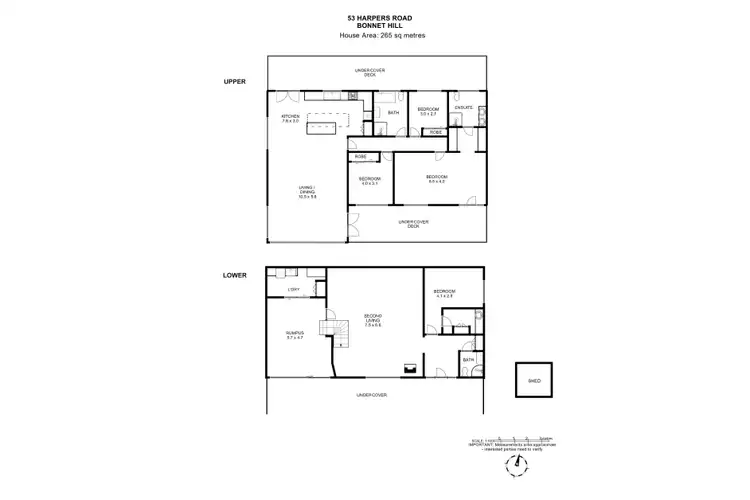 Floorplan of Homely house listing, 53 Harpers Road, Bonnet Hill TAS 7053