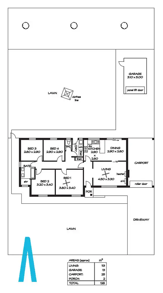 Floorplan of Homely house listing, 41 Malone Street, Morphett Vale SA 5162