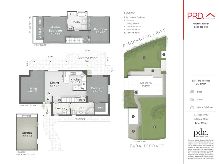 Floorplan of Homely house listing, 2/2 Tara Terrace, Carrara QLD 4211