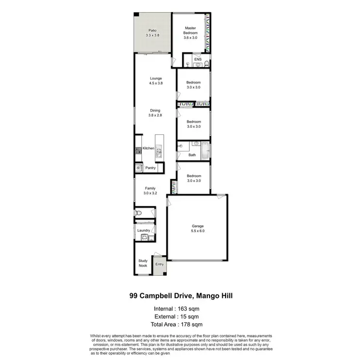 Floorplan of Homely house listing, 99 Campbell Drive, Mango Hill QLD 4509