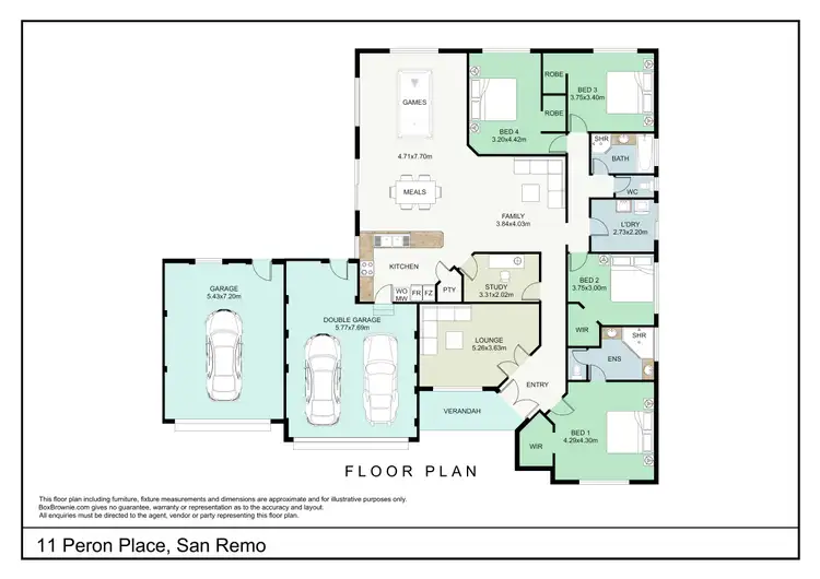 Floorplan of Homely house listing, 11 Peron Place, San Remo WA 6210