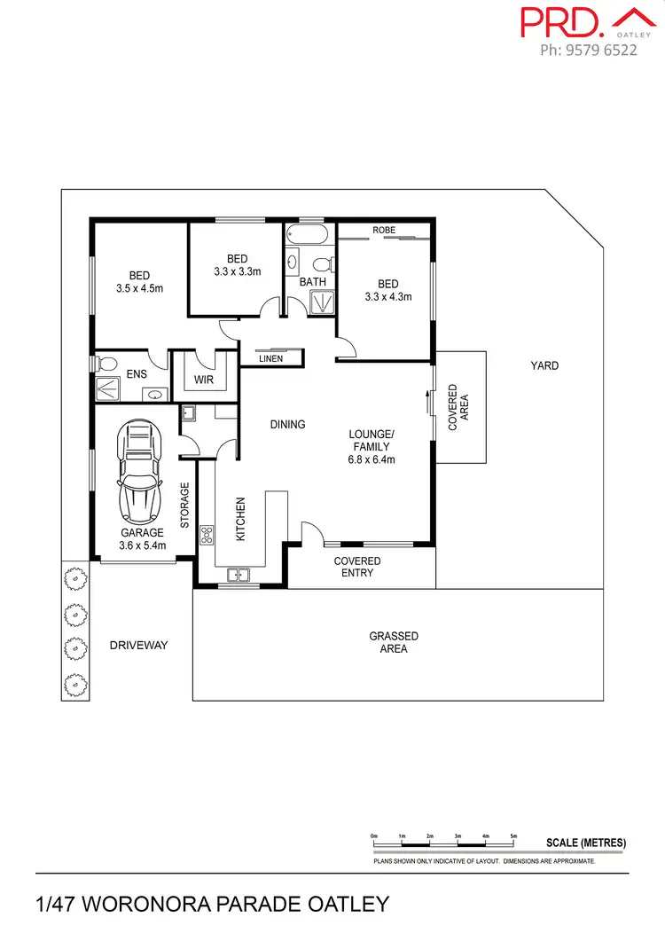 Floorplan of Homely villa listing, 1/47 Woronora Parade, Oatley NSW 2223