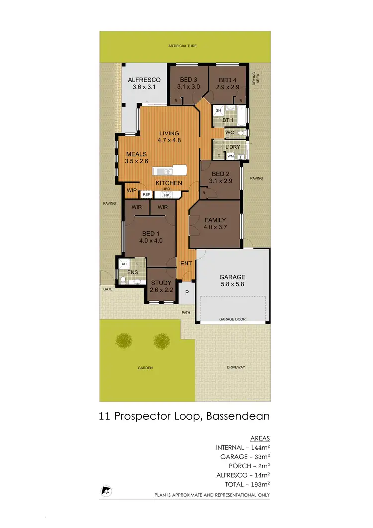 Floorplan of Homely house listing, 11 Prospector Loop, Bassendean WA 6054