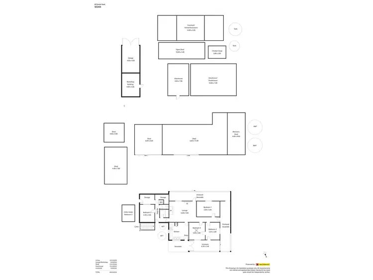 Floorplan of Homely house listing, 69 Schultz Road, Sedan SA 5353