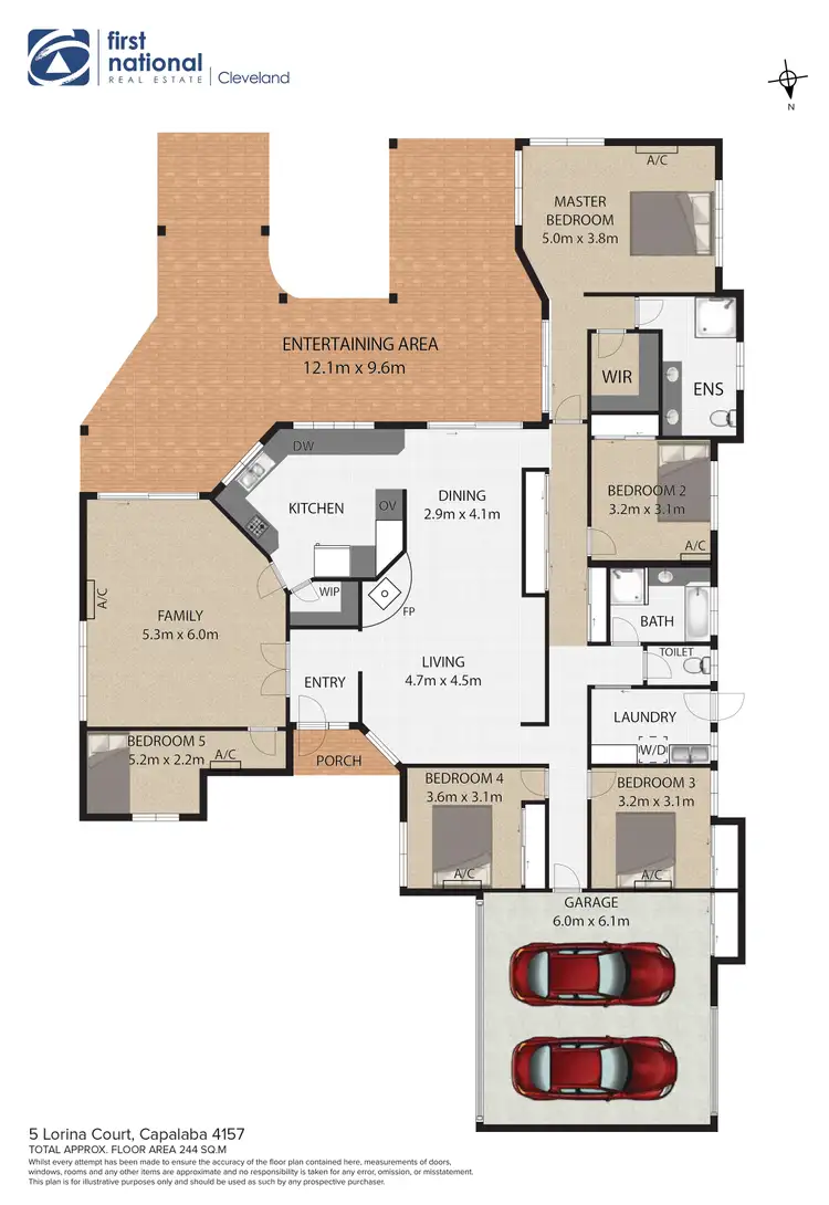 Floorplan of Homely house listing, 5 Lorina Court, Capalaba QLD 4157