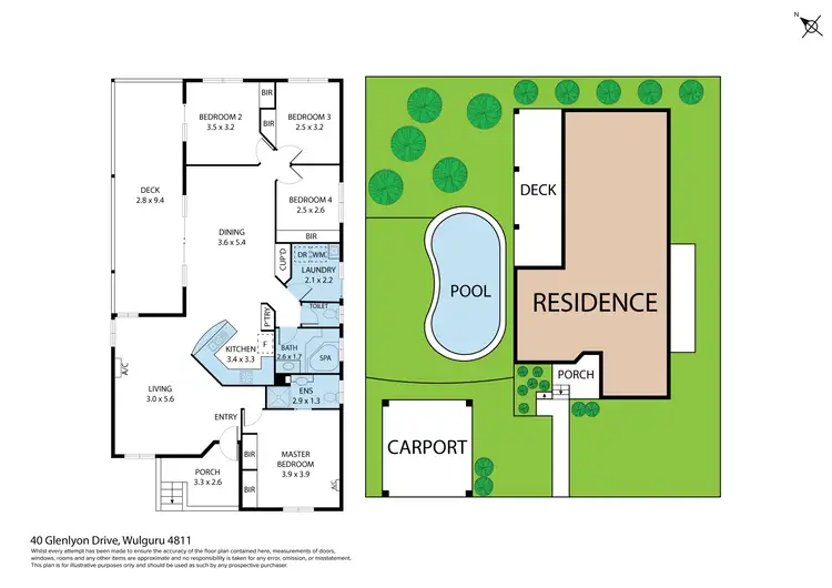 Floorplan of Homely house listing, 40 Glenlyon Drive, Wulguru QLD 4811