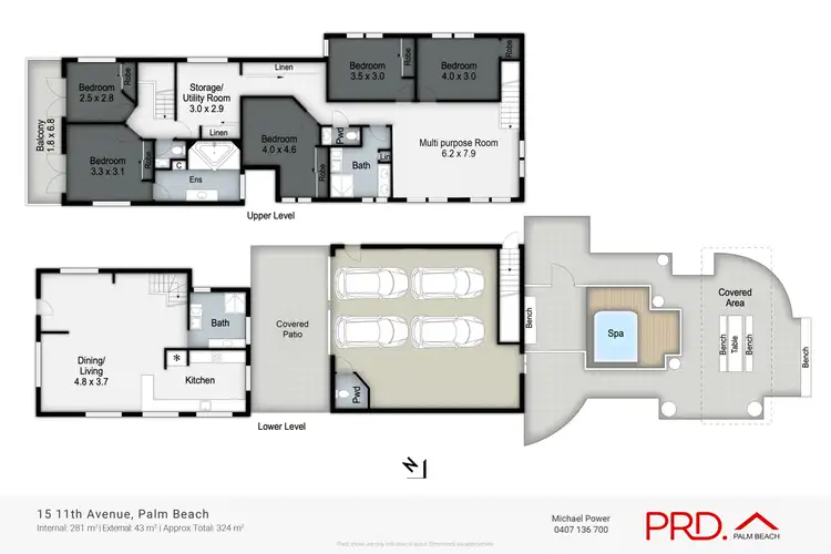 Floorplan of Homely house listing, 15 Eleventh Avenue, Palm Beach QLD 4221