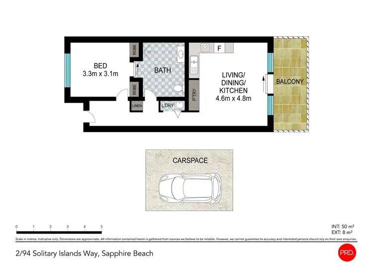 Floorplan of Homely unit listing, 2/94 Solitary Islands Way, Sapphire Beach NSW 2450