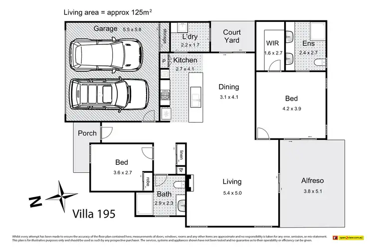 Floorplan of Homely house listing, Villa 195 Gemlife - 1849 Mt Macedon Road, Woodend VIC 3442