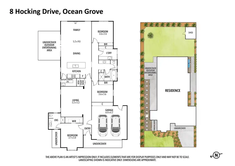 Floorplan of Homely house listing, 8 Hocking Drive, Ocean Grove VIC 3226