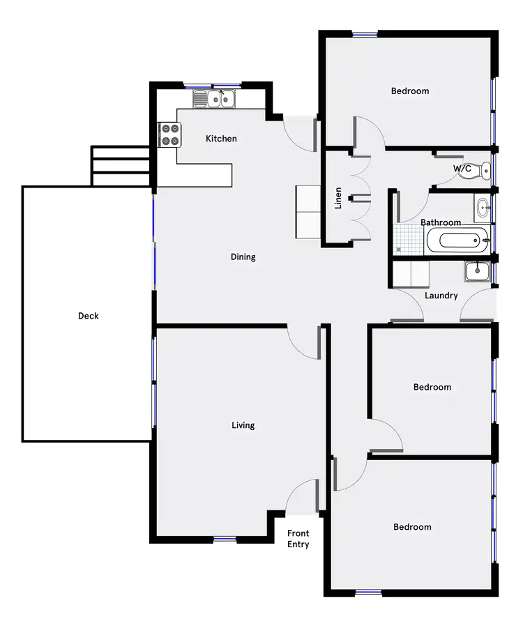 Floorplan of Homely house listing, 57 Cuthbert Circuit, Wanniassa ACT 2903