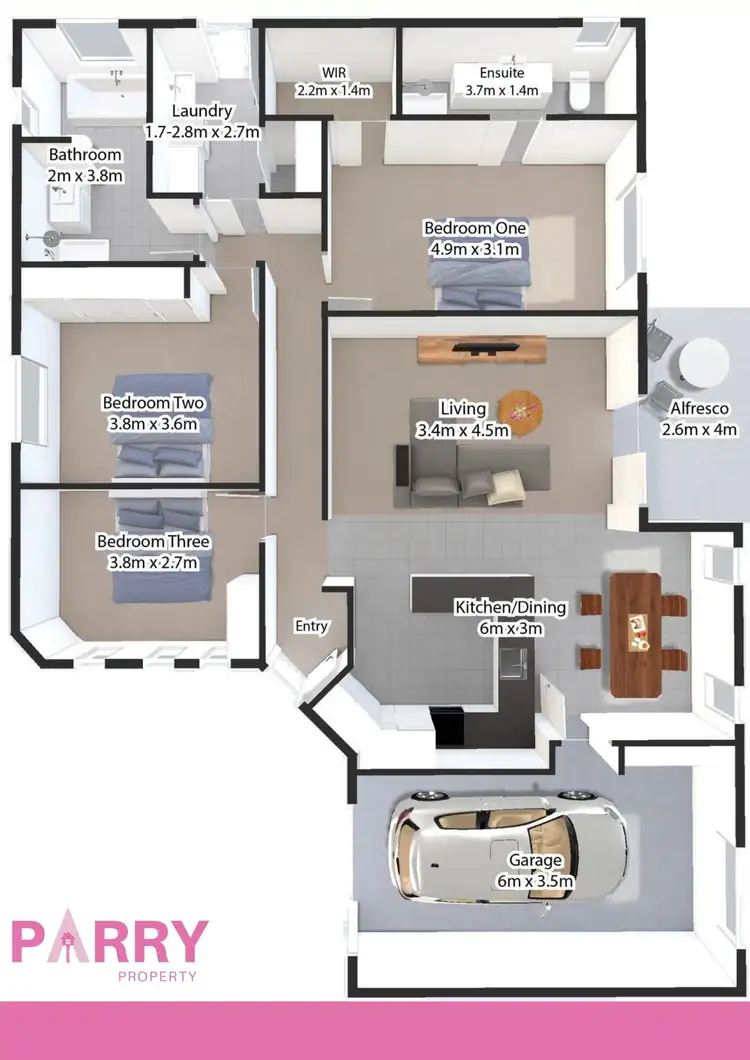 Floorplan of Homely house listing, 2/11 Peppermint Place, Prospect TAS 7250