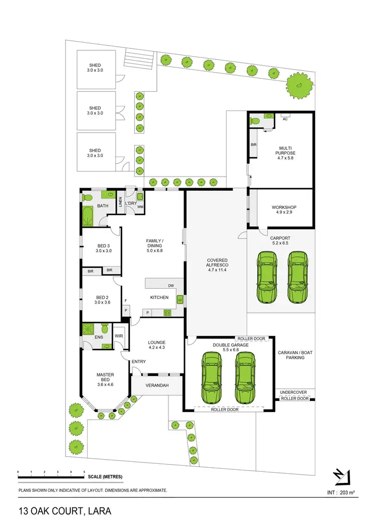 Floorplan of Homely house listing, 13 Oak Court, Lara VIC 3212