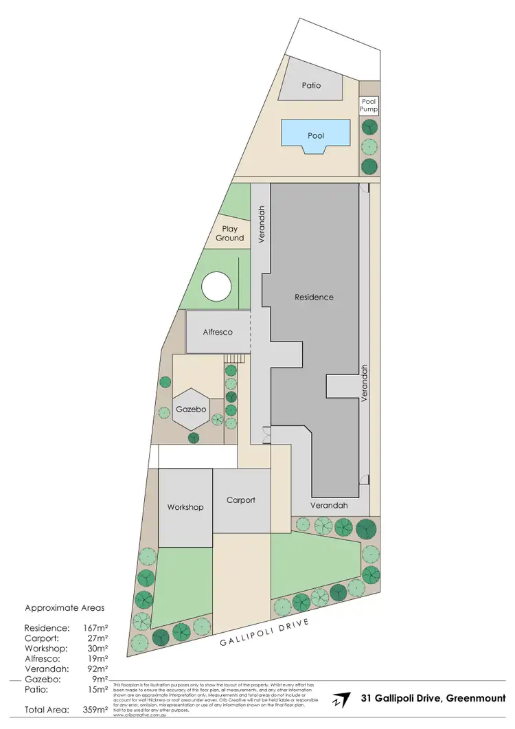 Floorplan of Homely house listing, 31 Gallipoli Drive, Greenmount WA 6056