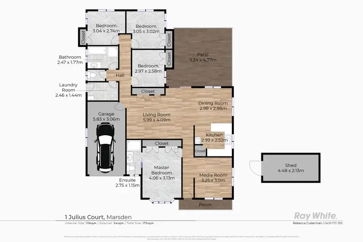 Floorplan of Homely house listing, 1 Julius Court, Marsden QLD 4132