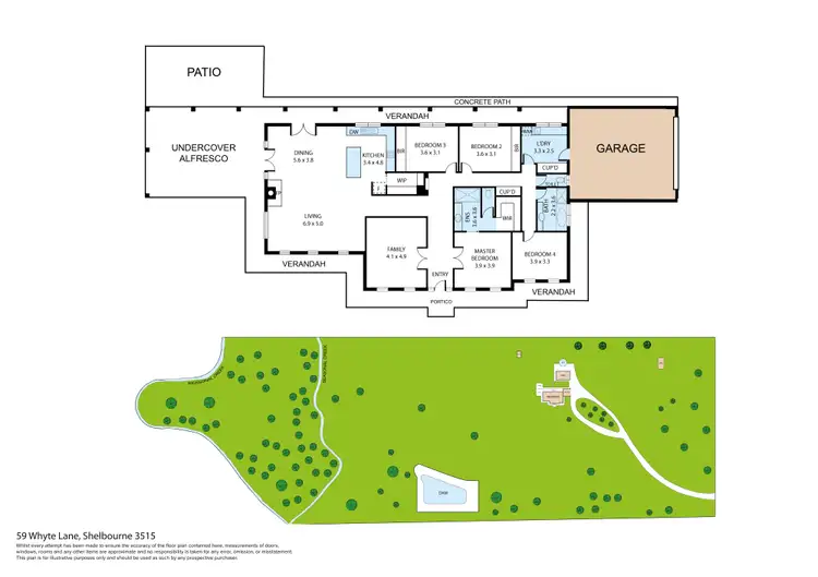 Floorplan of Homely house listing, 59 Whyte Lane, Shelbourne VIC 3515