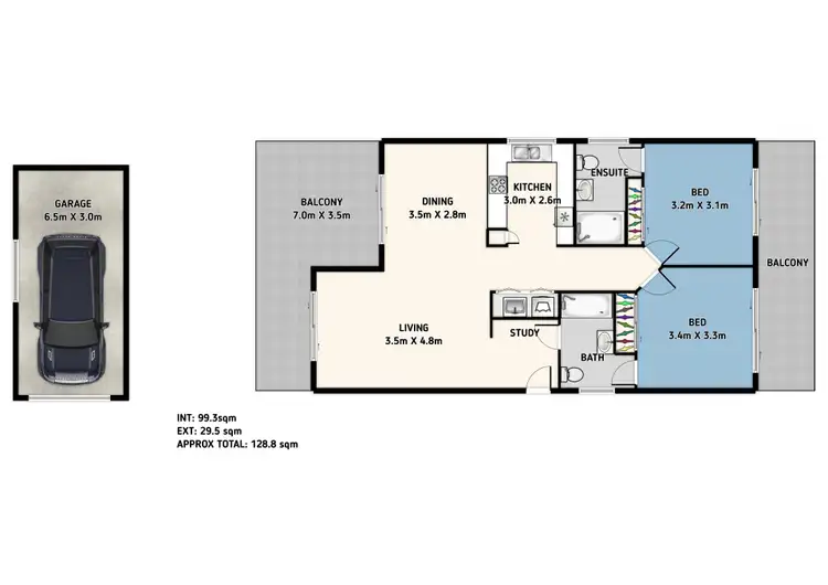 Floorplan of Homely unit listing, 3/19 Ryans Road, Northgate QLD 4013