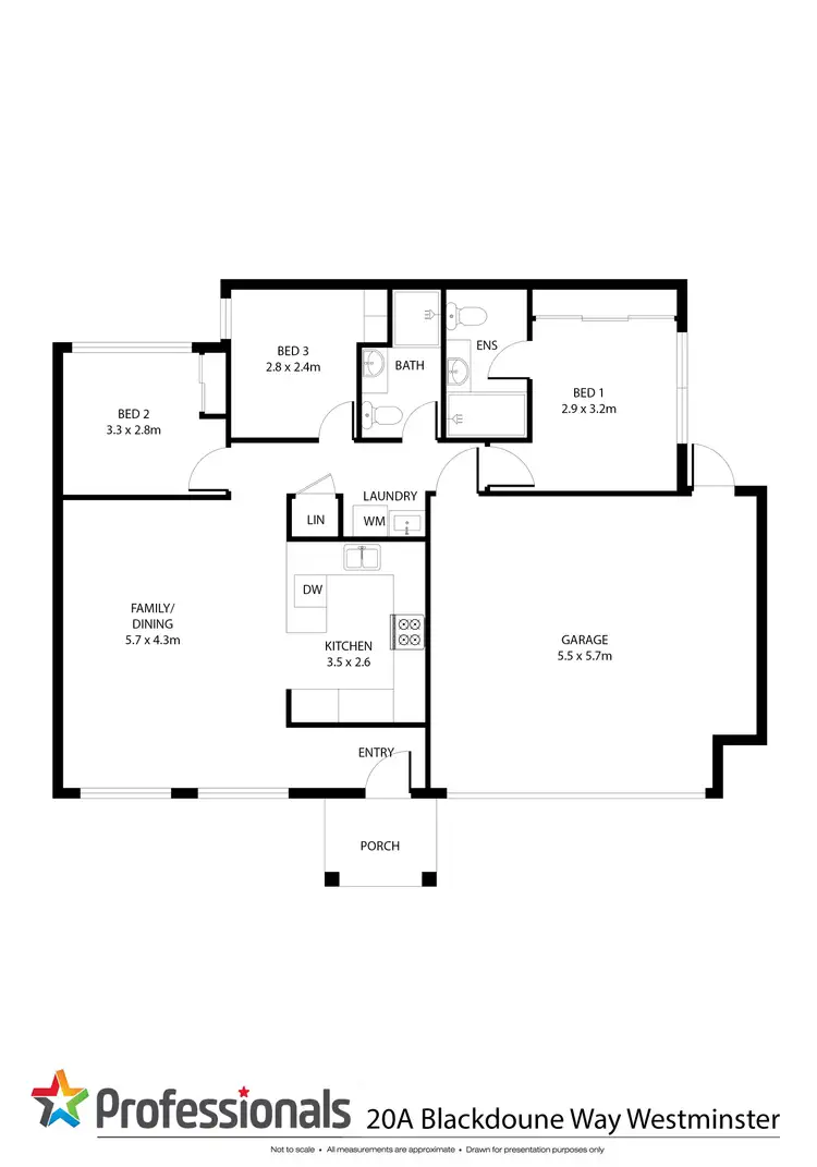 Floorplan of Homely unit listing, 20A Blackdoune Way, Westminster WA 6061