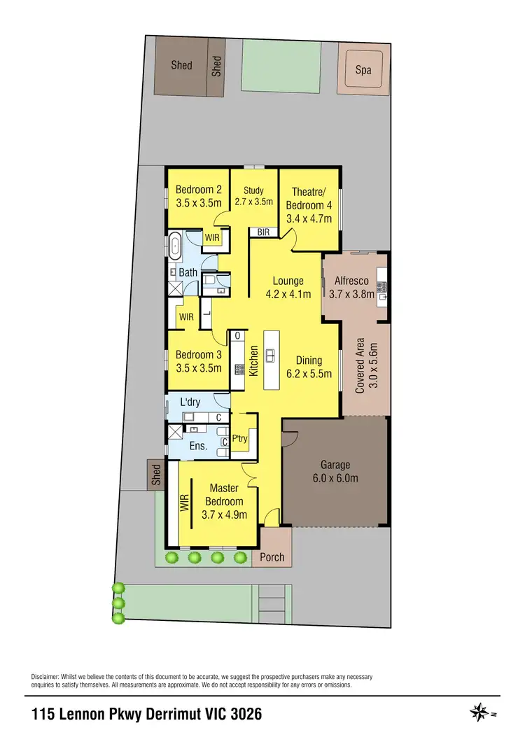 Floorplan of Homely house listing, 115 Lennon Parkway, Derrimut VIC 3026