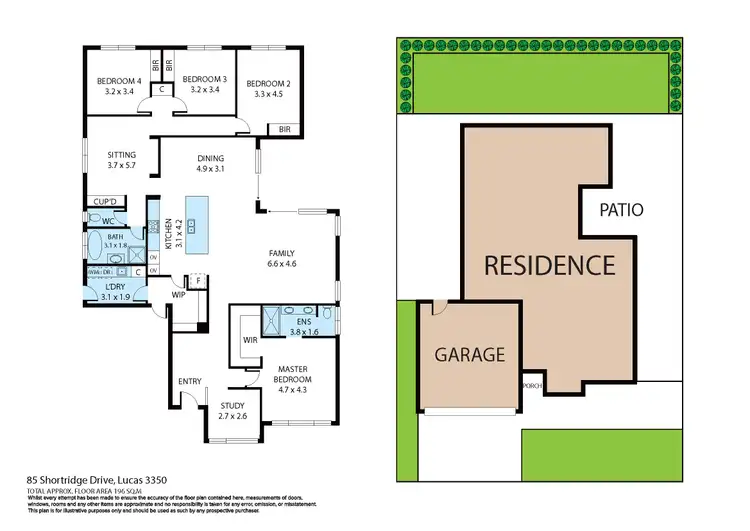 Floorplan of Homely house listing, 85 Shortridge Drive, Lucas VIC 3350