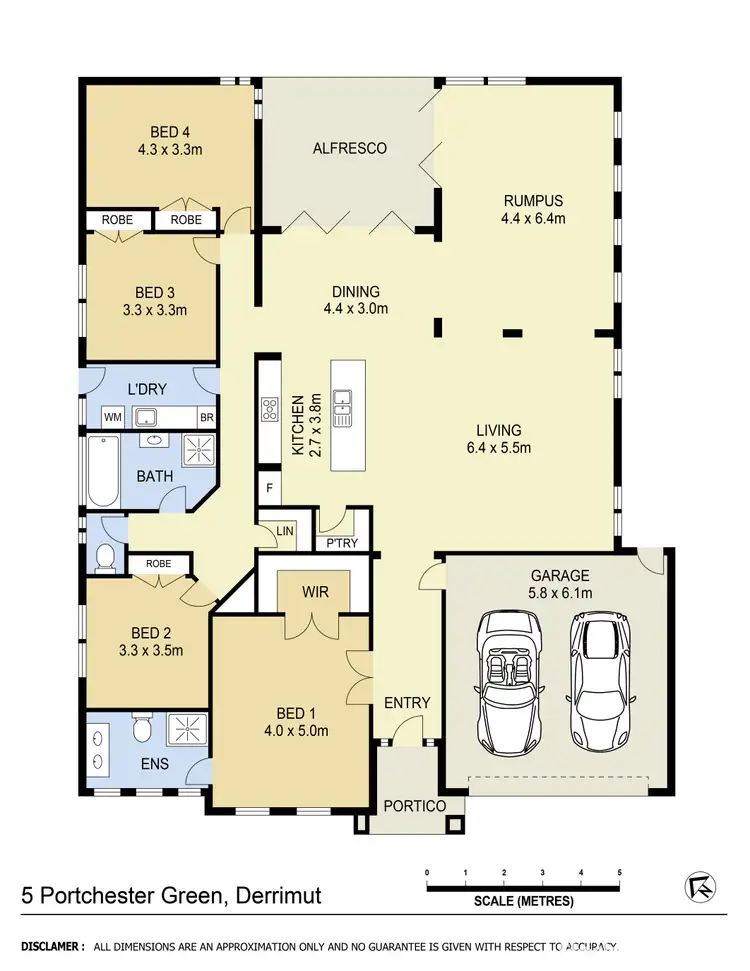 Floorplan of Homely house listing, 5 Portchester Green, Derrimut VIC 3026