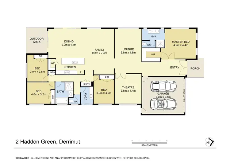 Floorplan of Homely house listing, 2 Haddon Green, Derrimut VIC 3026