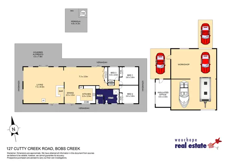 Floorplan of Homely rural property listing, 127 Cutty Creek Road, Bobs Creek NSW 2439
