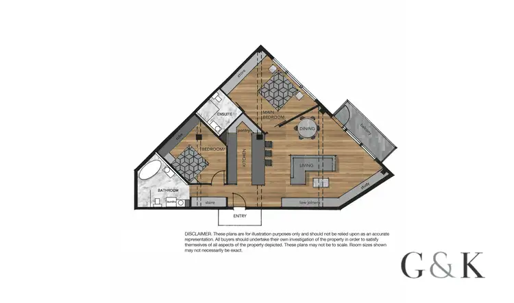 Floorplan of Homely unit listing, 69/110 Macquarie Street, Teneriffe QLD 4005