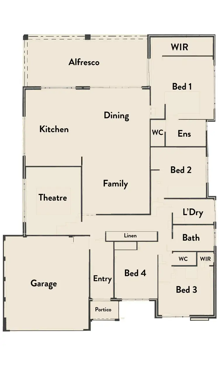Floorplan of Homely house listing, 14 Budjan Approach, Dawesville WA 6211