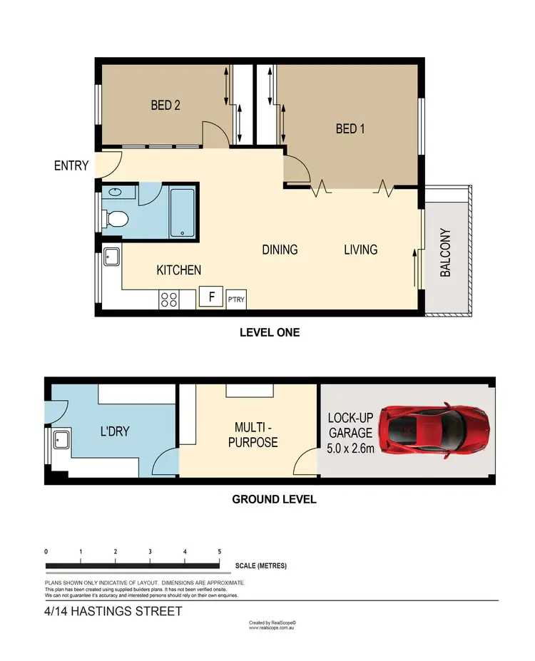 Floorplan of Homely apartment listing, 4/14 Hastings Street, Teneriffe QLD 4005