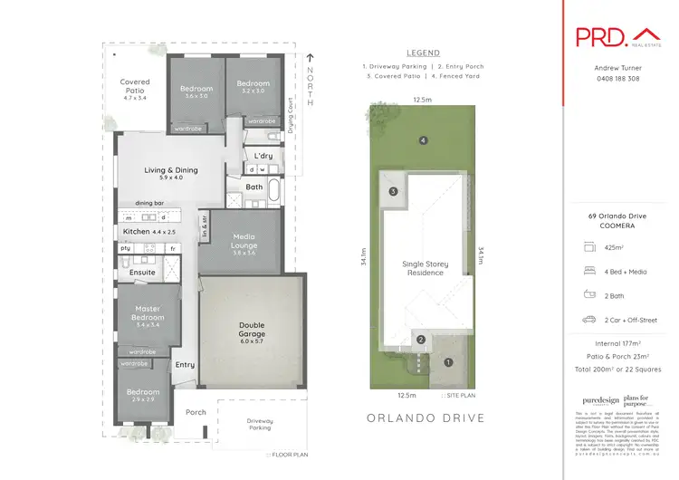 Floorplan of Homely house listing, 69 Orlando Drive, Coomera QLD 4209