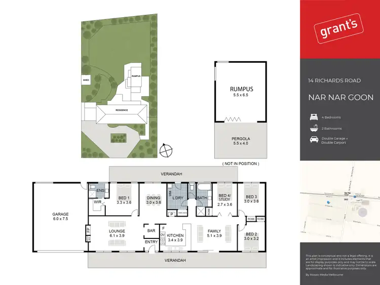 Floorplan of Homely house listing, 14 Richards Road, Nar Nar Goon VIC 3812