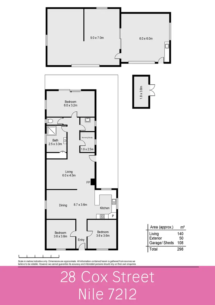 Floorplan of Homely house listing, 28 Cox Street, Nile TAS 7212