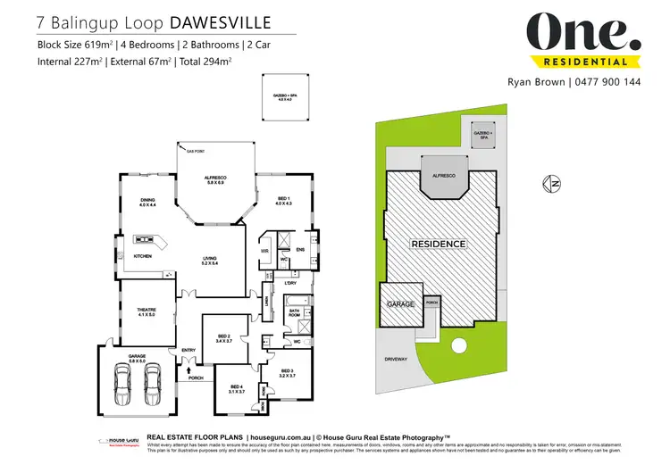 Floorplan of Homely house listing, 7 Balingup Loop, Dawesville WA 6211