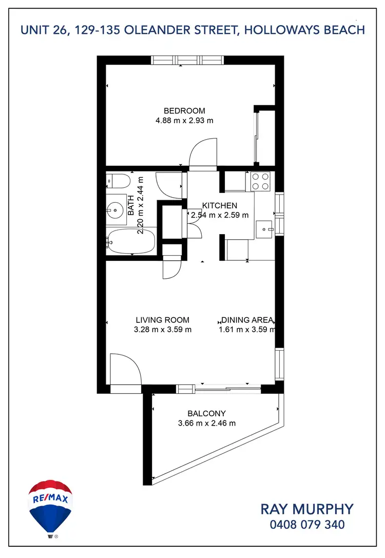 Floorplan of Homely unit listing, 26/129-135 Oleander Street, Holloways Beach QLD 4878